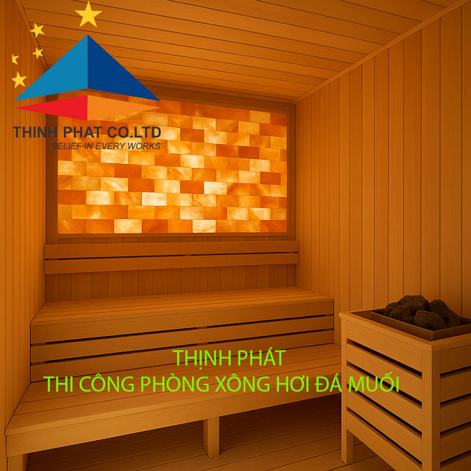 Thi công phòng xông hơi đá muối | gia đình giá rẻ tại TP HCM
