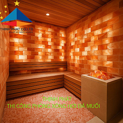 Thi công phòng xông hơi đá muối | gia đình giá rẻ tại TP HCM