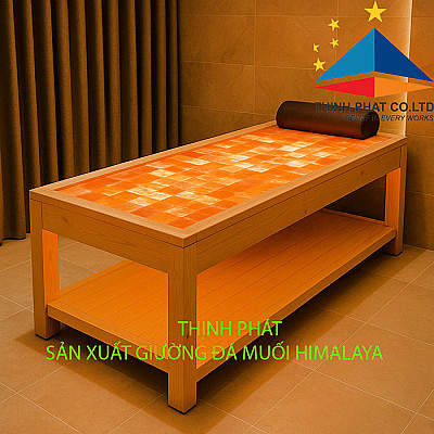 SẢN XUẤT GIƯỜNG ĐÁ MUỐI HIMALAYA - GIÁ RẺ UY TÍN TẠI BÌNH DƯƠNG