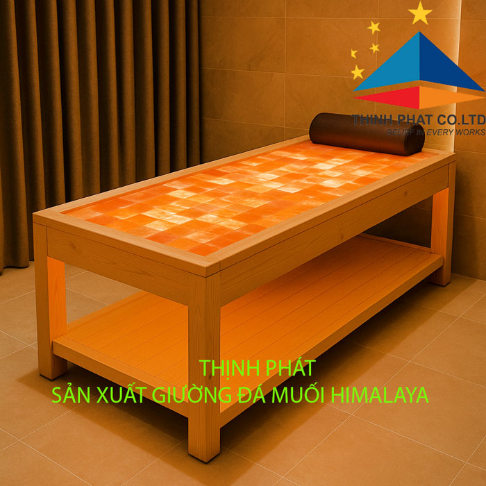 SẢN XUẤT GIƯỜNG ĐÁ MUỐI HIMALAYA - GIÁ RẺ UY TÍN TẠI BÌNH DƯƠNG